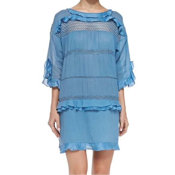 Isabel Marant Cassy Lace Inset Ruffle Dress - Picture 10 of 10